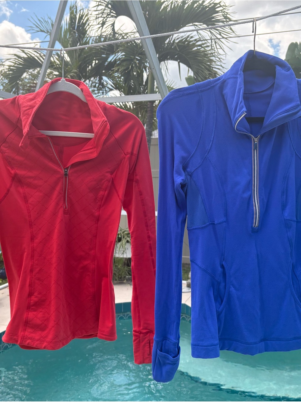 Bundle of Lululemon athletica Red & Blue Half-Zip Jackets! 🩷🩷🩷
Priced to sell!